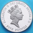 Монета Великобритания 5 фунтов 1996 год. 70 лет со дня рождения Королевы Елизаветы II. Proof