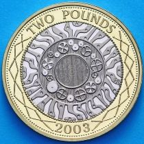 Великобритания 2 фунта 2003 год. Proof