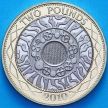 Монета Великобритания 2 фунта 2010 год. BU