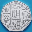 Монета Великобритания 50 пенсов 2020 год. Сборная Великобритании на Олимпийских играх в Токио. BU