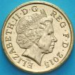 Монета Великобритания 1 фунт 2015 год. Щит