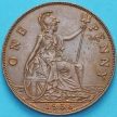 Монета Великобритания 1 пенни 1936 год.  Состояние