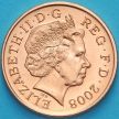 Монета Великобритания 1 пенни 2008 год.