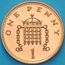 Великобритания 1 пенни 2002 год. Proof