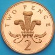 Монета Великобритания 2 пенса 2002 год. Proof