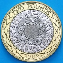 Великобритания 2 фунта 2002 год. Proof