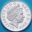 Монета Великобритания 1 пенни 2008 год. Серебро. Proof