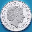 Монета Великобритания 2 пенса 2008 год. Серебро Proof