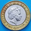 Монета Великобритания 2 фунта 2013 год. Золотая гинея