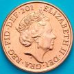 Монета Великобритания 1 пенни 2016 год.