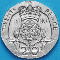 Великобритания 20 пенсов 1993 год.