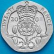 Монета Великобритании 20 пенсов 2007 год.