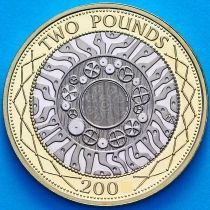Великобритания 2 фунта 2004 год. Proof