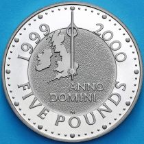 Великобритания 5 фунтов 2000 год. Миллениум. Proof