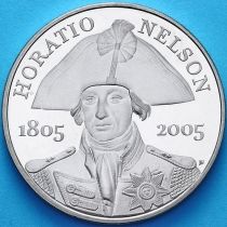 Великобритания 5 фунтов 2005 год. Адмирал Нельсон. Пруф