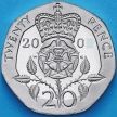 Монета Великобритания 20 пенсов 2000 год. Proof