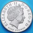 Монета Великобритания 5 фунтов 2005 год. 200 лет Трафальгарской битве. Пруф