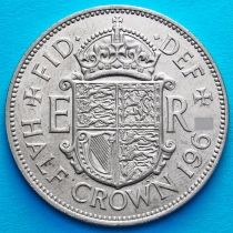 Великобритания 1/2 кроны 1965 год.