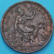 Монета Великобритания 1/2 пенни 1891 год. 