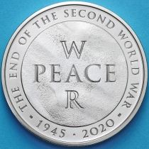 Великобритания 5 фунтов 2020 год. 75 лет окончанию Второй Мировой войны BU