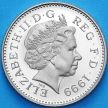 Монета Великобритания 10 пенсов 1999 год. Proof