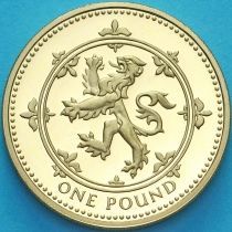 Великобритания 1 фунт 1994 год. Шотландский Лев. Proof