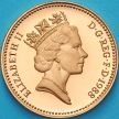 Монета Великобритания 1 пенни 1988 год. Proof