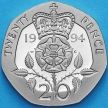Монета Великобритания 20 пенсов 1994 год. Proof