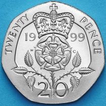 Великобритания 20 пенсов 1999 год. Proof