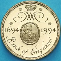 Великобритания 2 фунта 1994 год. 300 лет Банку Англии. Proof
