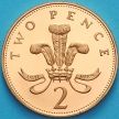 Монета Великобритания 2 пенса 1989 год. Proof