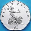 Монета Великобритания 50 пенсов 1988 год. Proof