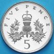 Монета Великобритания 5 пенсов 1988 год. Proof