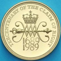 Великобритания 2 фунта 1989 год. Билль о правах. Корона Шотландии. Пруф