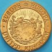 Монета Великобритания 1/10 экю 1992 год. Парусник Мэйфлауэр