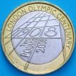 Монета Великобритания 2 фунта 2008 год.100 лет Олимпиаде в Лондоне