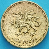 Великобритания 1 фунт 2000 год. Валлийский дракон.