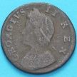 Монета Великобритания 1 фартинг 1733 год.