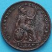 Монета Великобритании 1 фартинг 1836 год.