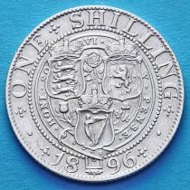 Великобритания 1 шиллинг 1896 год. Серебро.