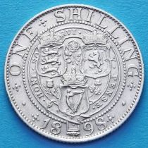 Великобритания 1 шиллинг 1898 год. Серебро.