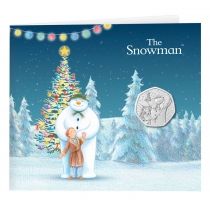 Великобритания 50 пенсов 2025 год. Рождество. Снеговик. Буклет