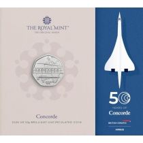 Великобритания 50 пенсов 2026 год. Конкорд