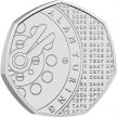 Монета Великобритании 50 пенсов 2022 год. Алан Тьюринг. Блистер