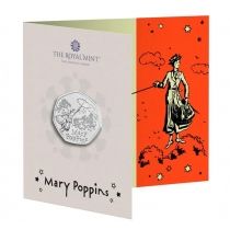 Великобритания 50 пенсов 2025 год. Мэри Поппинс