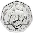 Монета Великобритания 50 пенсов 2020 год. Игуанодон. Блистер