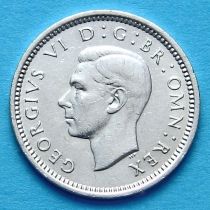 Великобритания 3 пенса 1939 год. Серебро