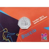 Великобритания 50 пенсов 2011 год. Паралимпийские игры. Бочче. Блистер