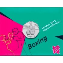 Великобритания 50 пенсов 2011 год. Олимпиада. Бокс. Блистер