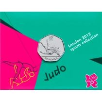 Великобритания 50 пенсов 2011 год. Олимпиада. Дзюдо. Блистер